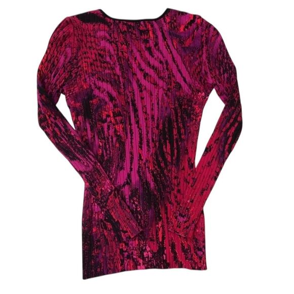 Cache Vintage Pink and black print long sleeve top - Picture 2 of 3